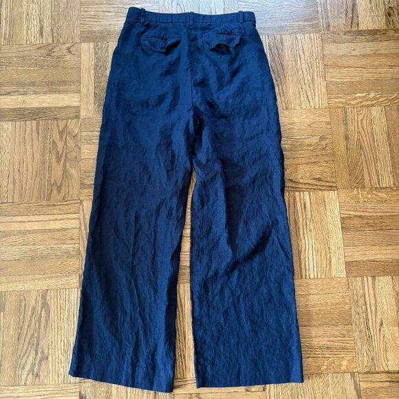 J. Crew Deep Blue Wide Leg Pants - Picture 2 of 4